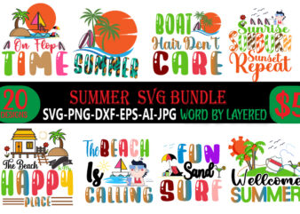 SUMMER Vector t-shirt design bundle