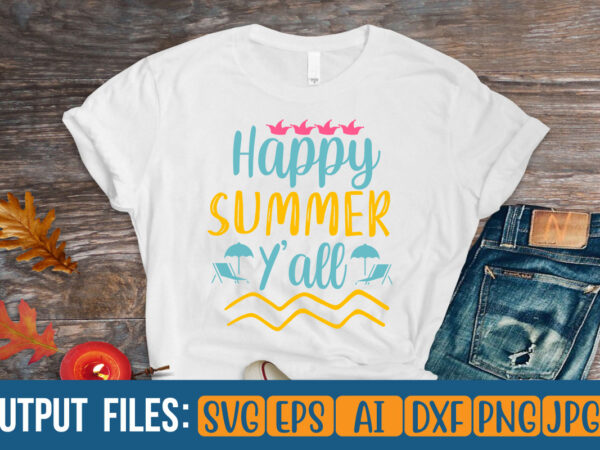 happy summer y all 11 Vector t-shirt design - Buy t-shirt designs