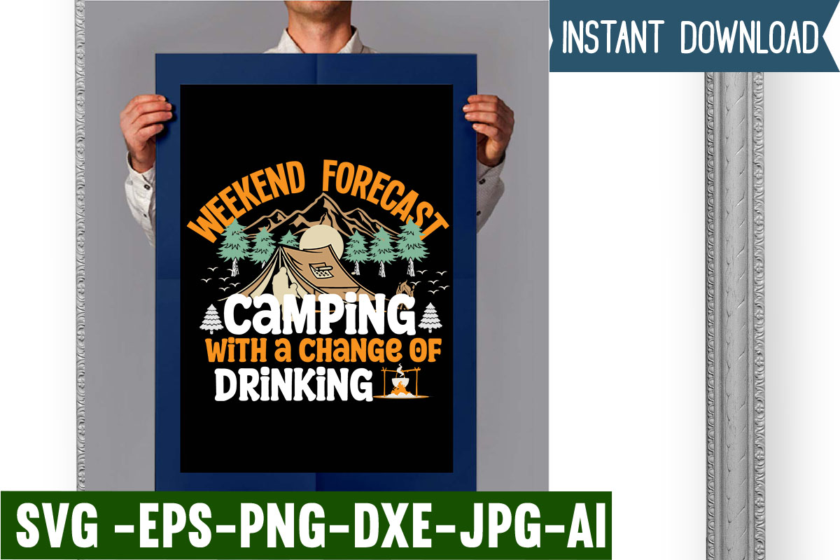 weekend-forecast-camping-with-a-change-of-drinking-t-shirt-design-campking-t-shirt-design