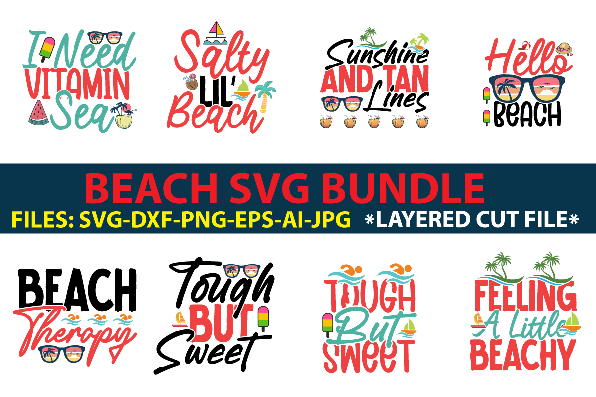 Beach Svg Bundle - Buy T-shirt Designs