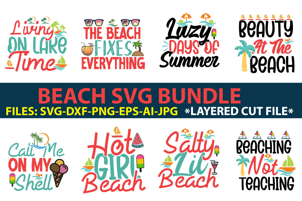 Beach svg bundle - Buy t-shirt designs