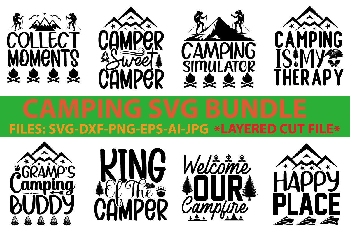 Camping svg bundle - Buy t-shirt designs