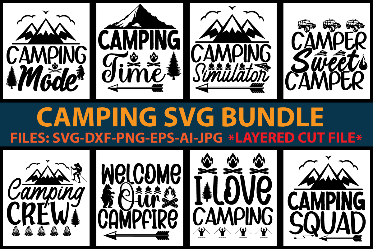 Camping SVG Bundle - Buy t-shirt designs