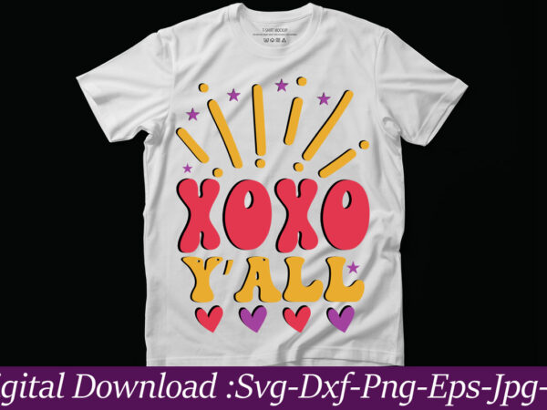 Xoxo y’all vector t-shirt design,valentine mega bundle, 140 designs, heather roberts art bundle, valentines svg bundle, valentine’s day designs, cut files cricut, silhouette valentine svg bundle, valentines day svg bundle,