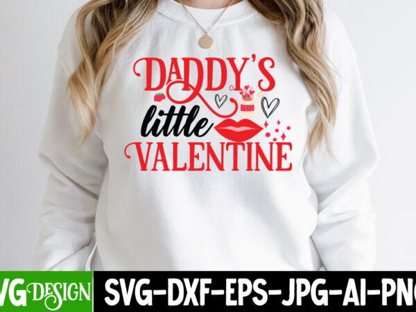 Daddy’s little valentine t-shirt design, daddy s little valentine svg cut file, retro valentines svg bundle, retro valentine designs svg, valentine shirts svg, cute valentines svg, heart shirt svg, love,