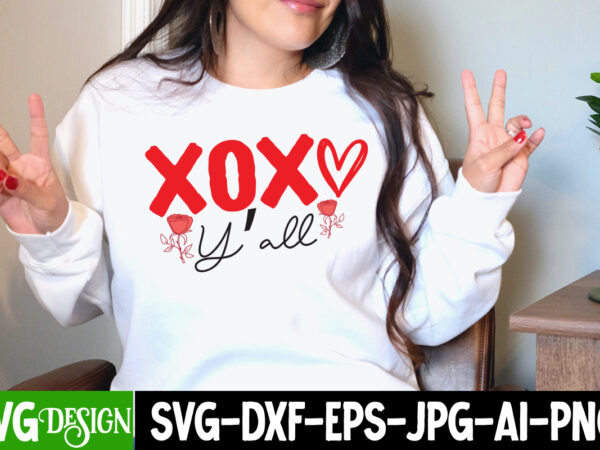 Xoxo y’all t-shirt design, xoxo y’all svg cut file , retro valentines svg bundle, retro valentine designs svg, valentine shirts svg, cute valentines svg, heart shirt svg, love, cut file