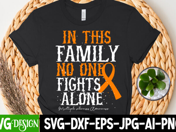 In this family no one fights alone t-shirt design, cerebral palsy svg,in this family no one fights alone svg, celebral palsy awareness svg, green ribbon svg, fight cancer svg, awareness