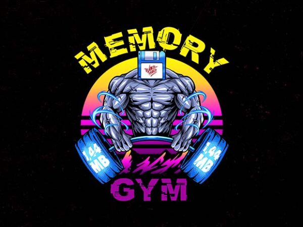 Memory gym t shirt designs for sale