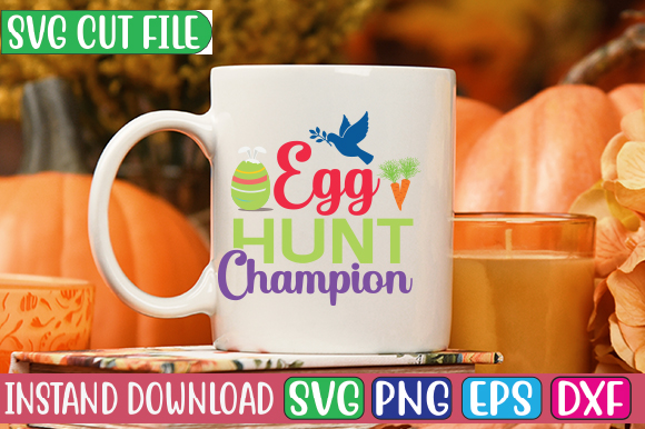 Egg Hunt Champion SVG Cut File