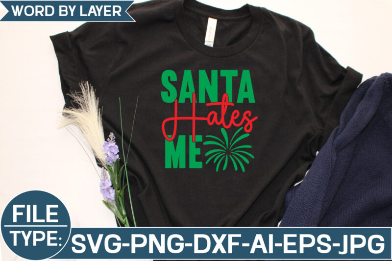 Santa Hates Me SVG Cut File