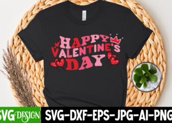 Happy Valentine’s Day T-Shirt Design, Happy Valentine’s Day Sublimation Design, Happy Valentine’s Day PNG , Valentine T-Shirt Design Bundle, Valentine T-Shirt Design Quotes, Coffee is My Valentine T-Shirt Design, Coffee