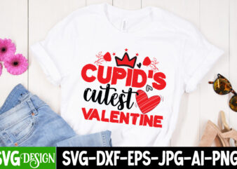 Cupid Cutest Valentine T-Shirt Design, Cupid Cutest Valentine SVG Cut File, LOVE Sublimation Design, LOVE Sublimation PNG , Retro Valentines SVG Bundle, Retro Valentine Designs svg, Valentine Shirts svg, Cute