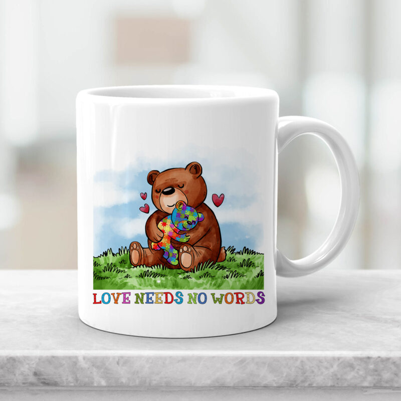 Autism Awareness Love Needs No Words Mama Bear Support NC 2801