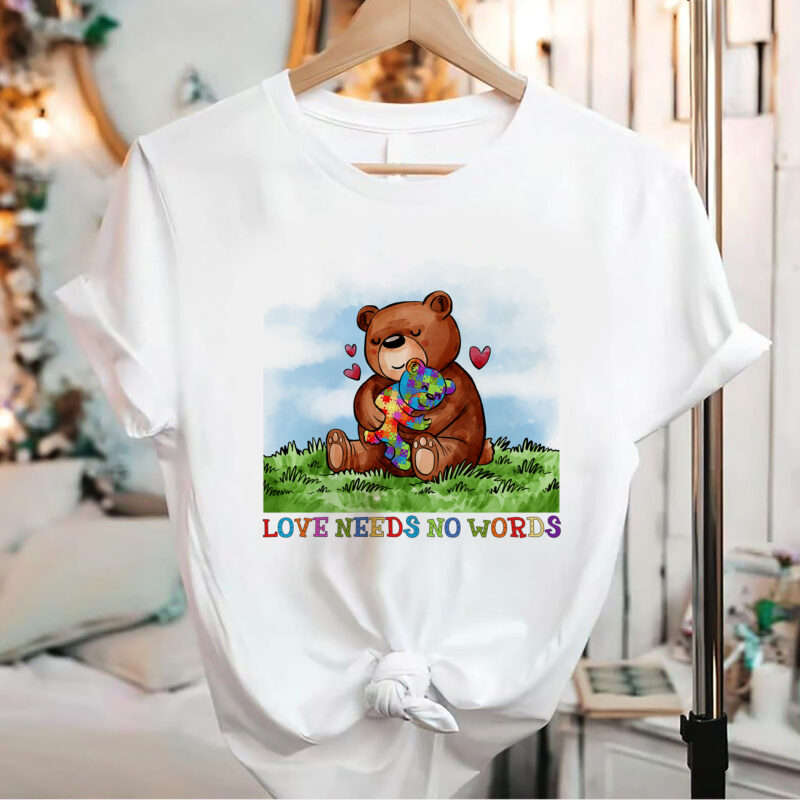 Autism Awareness Love Needs No Words Mama Bear Support NC 2801