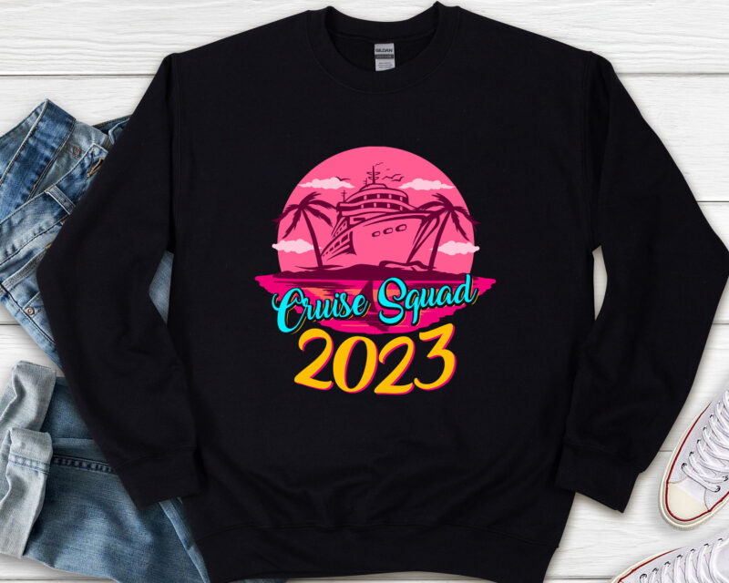 Cruise Squad 2023 Retro Vintage Png, Crusise Love, Crusing Gift, Family Trip, Family Vacation, Matching Family PNG File TL