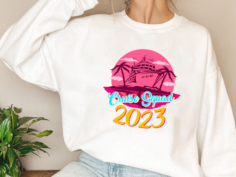 Cruise Squad 2023 Retro Vintage Png, Crusise Love, Crusing Gift, Family Trip, Family Vacation, Matching Family PNG File TL