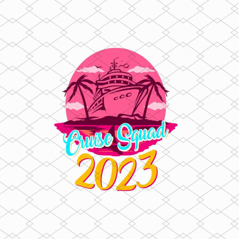 Cruise Squad 2023 Retro Vintage Png, Crusise Love, Crusing Gift, Family Trip, Family Vacation, Matching Family PNG File TL