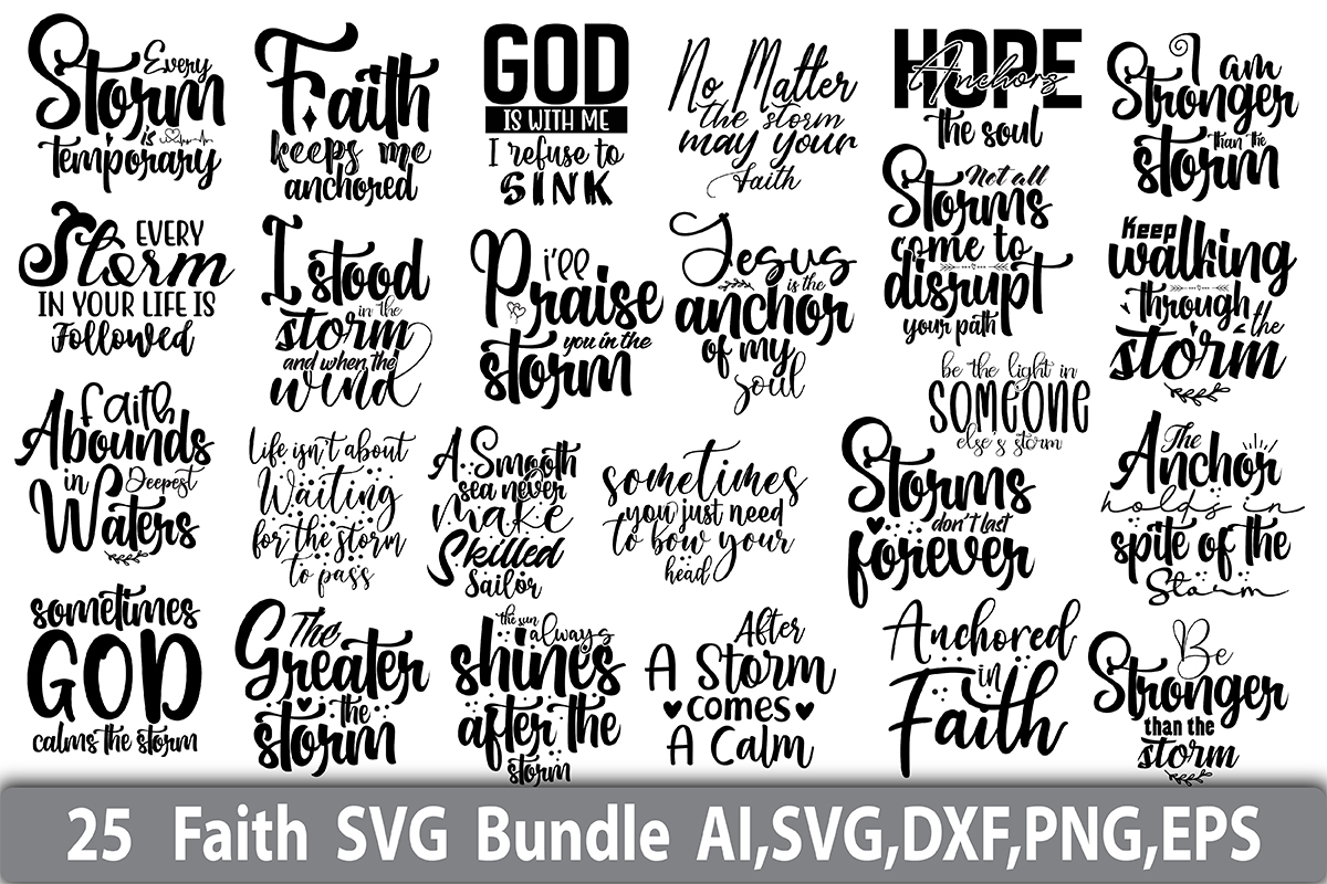 Faith bundle SVG - Buy t-shirt designs