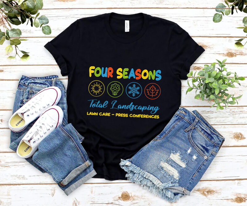 Four Seasons Total Landscaping PNG, Four seasons landscaping T-Shirt Design, 4 seasons landscaping PNG Files NL