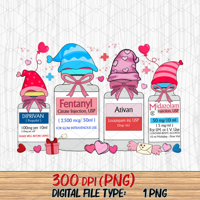 Funny Cute ER Nurse PNG Files, Happy Valentines Day, ICU Nurse, Valentines Day Nurse, ICU Valentines Day, Pharmacology NC