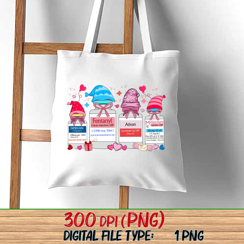 Funny Cute ER Nurse PNG Files, Happy Valentines Day, ICU Nurse, Valentines Day Nurse, ICU Valentines Day, Pharmacology NC