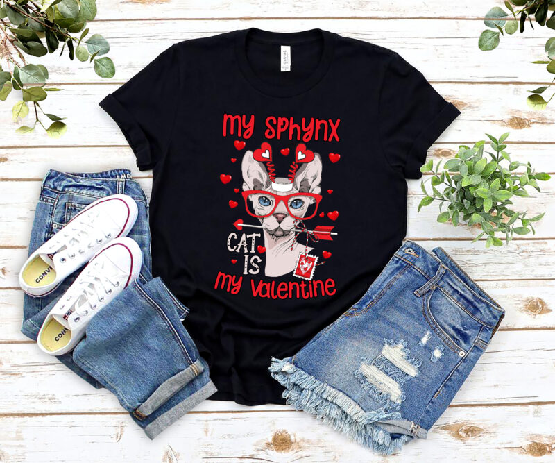 Funny Valentines My Sphynx Cat Is My Valentine Cute Cat Lovers NL