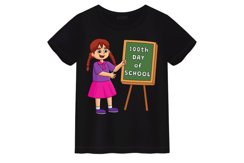 Happy 100th Day of School T-shirt Design10