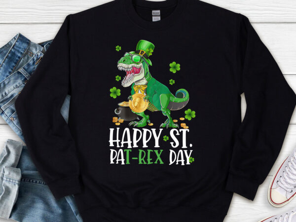 Happy st pat-rex dinosaur saint patrick_s day patrex funny dino nl graphic t shirt