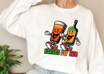 Homies For Life Funny Beer Drinking Squad Wine Lovers Alcohol NL