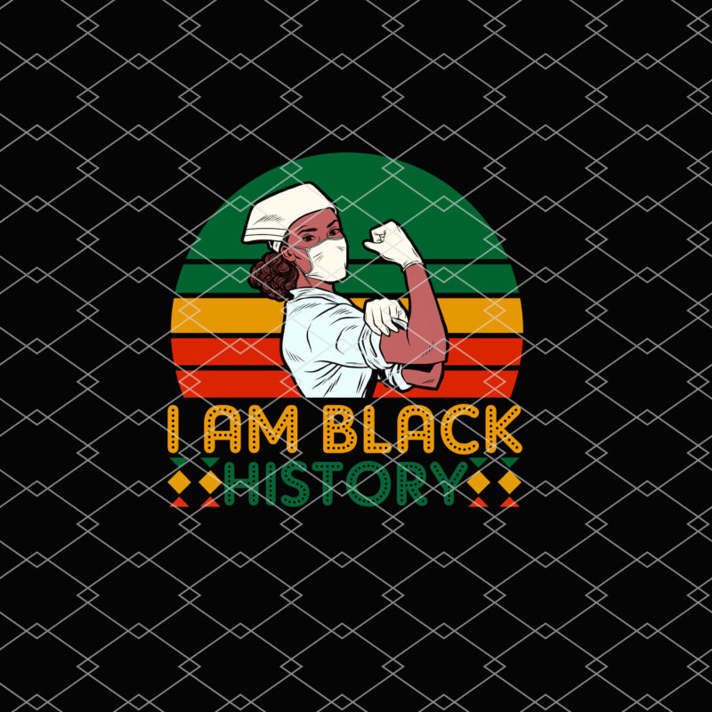 I Am Black History Month African American Black Nurse Doctor NL