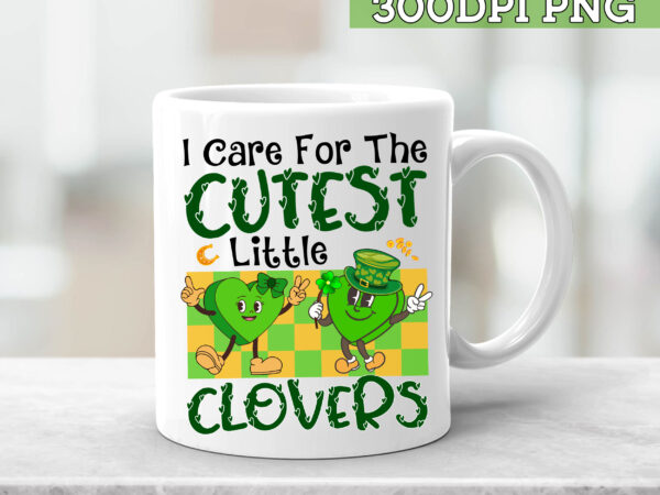 I care for cutest little clovers nurse valentines day nursing nc t shirt design for sale