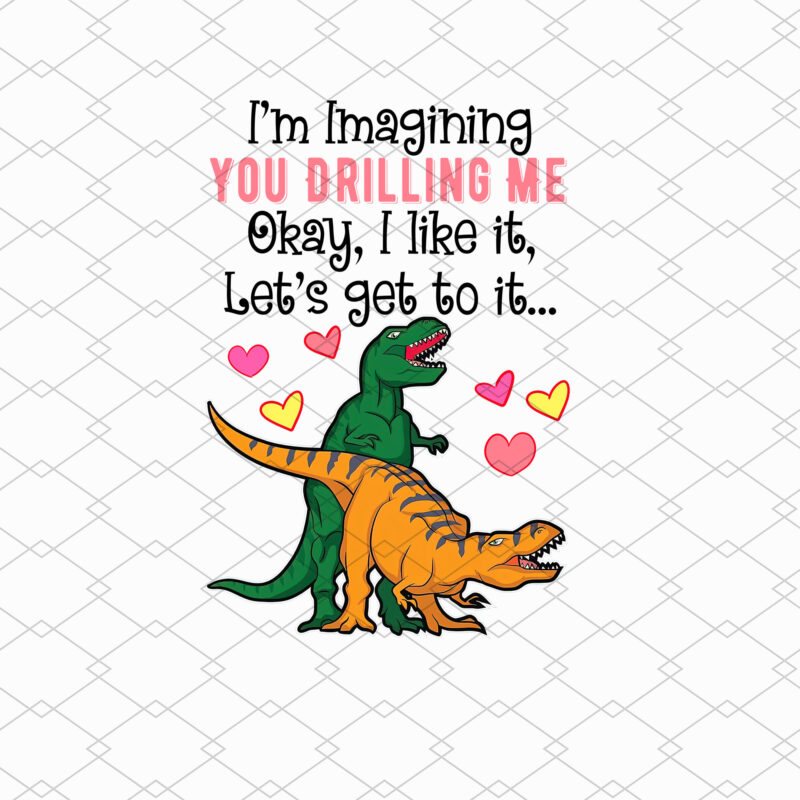 I_m Imagining You Drilling Me, Personalized Custom Naughty Dinosaur Couple Mug, Gift For Couple Mug Gift PL