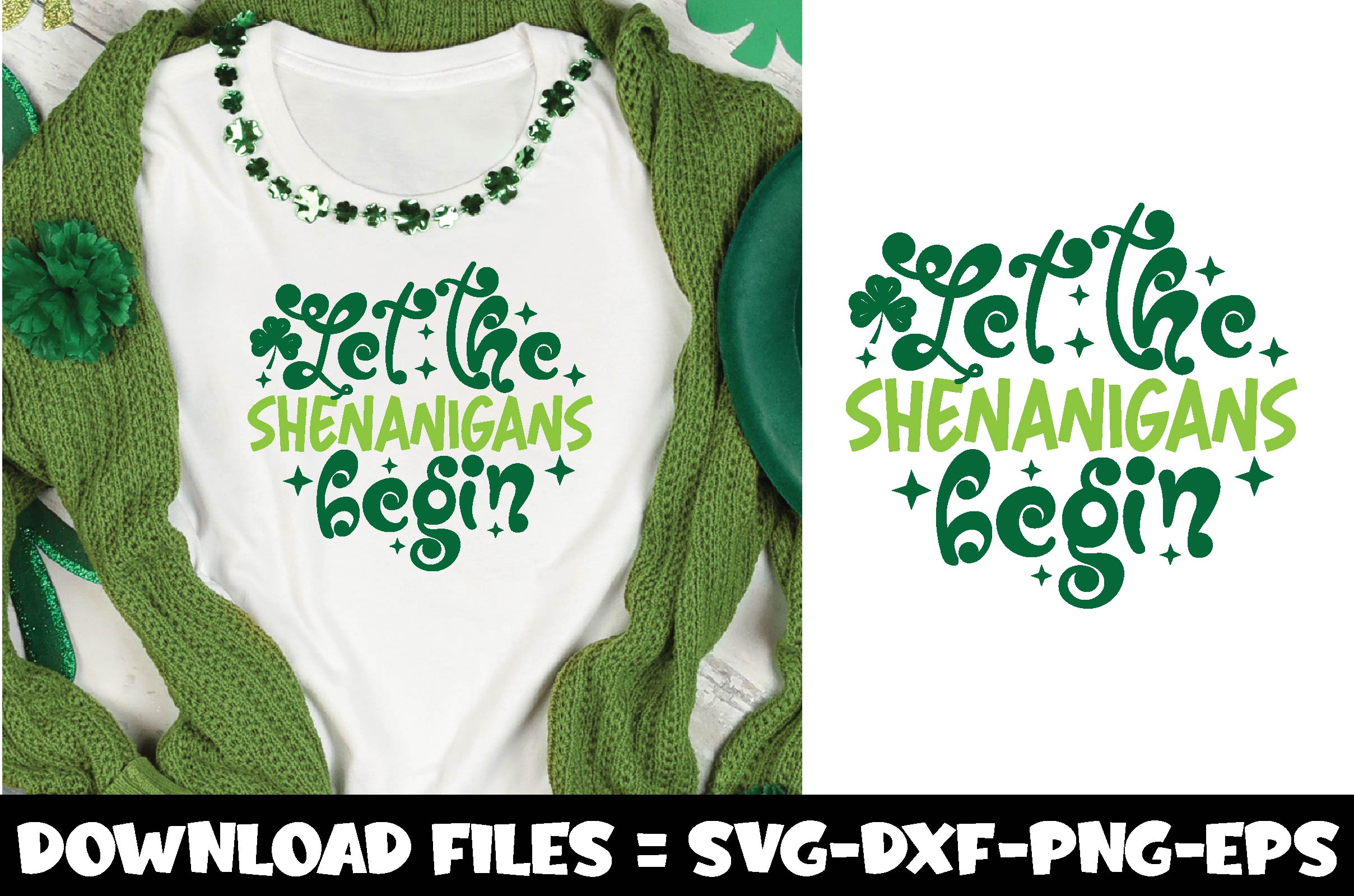 Let The Shenanigans Begin - St. Patrick's Day Funny Baseball T