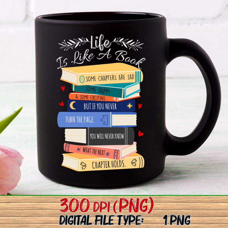 Life Is Like A Book Literary Quotes Gift Idea For Book Lovers NC