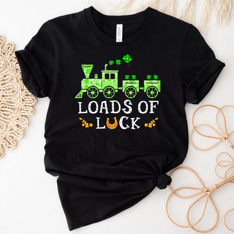 Loads Of Luck Train Shamrock Boys St Patricks Day Funny Train NC 2801