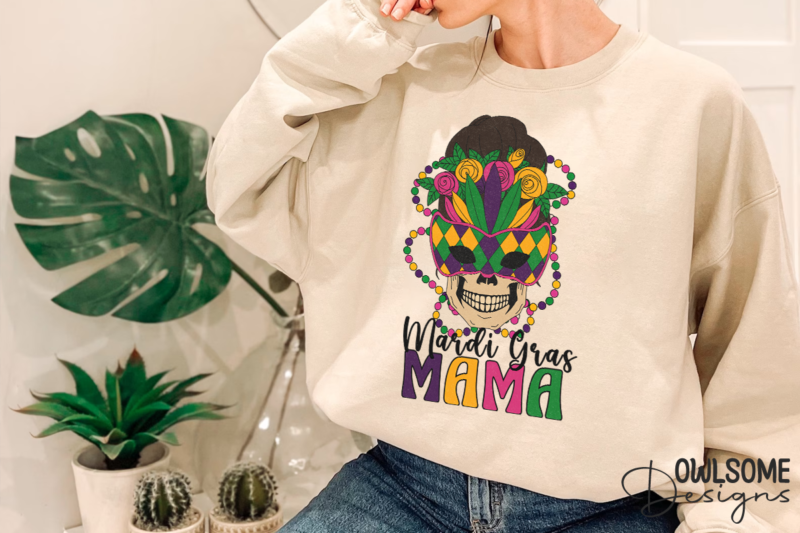 Mardi Gras Mama Sublimation PNG