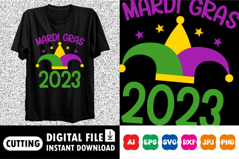 Mardi Gras 2023 Shirt print template