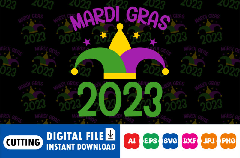 Mardi Gras 2023 Shirt print template