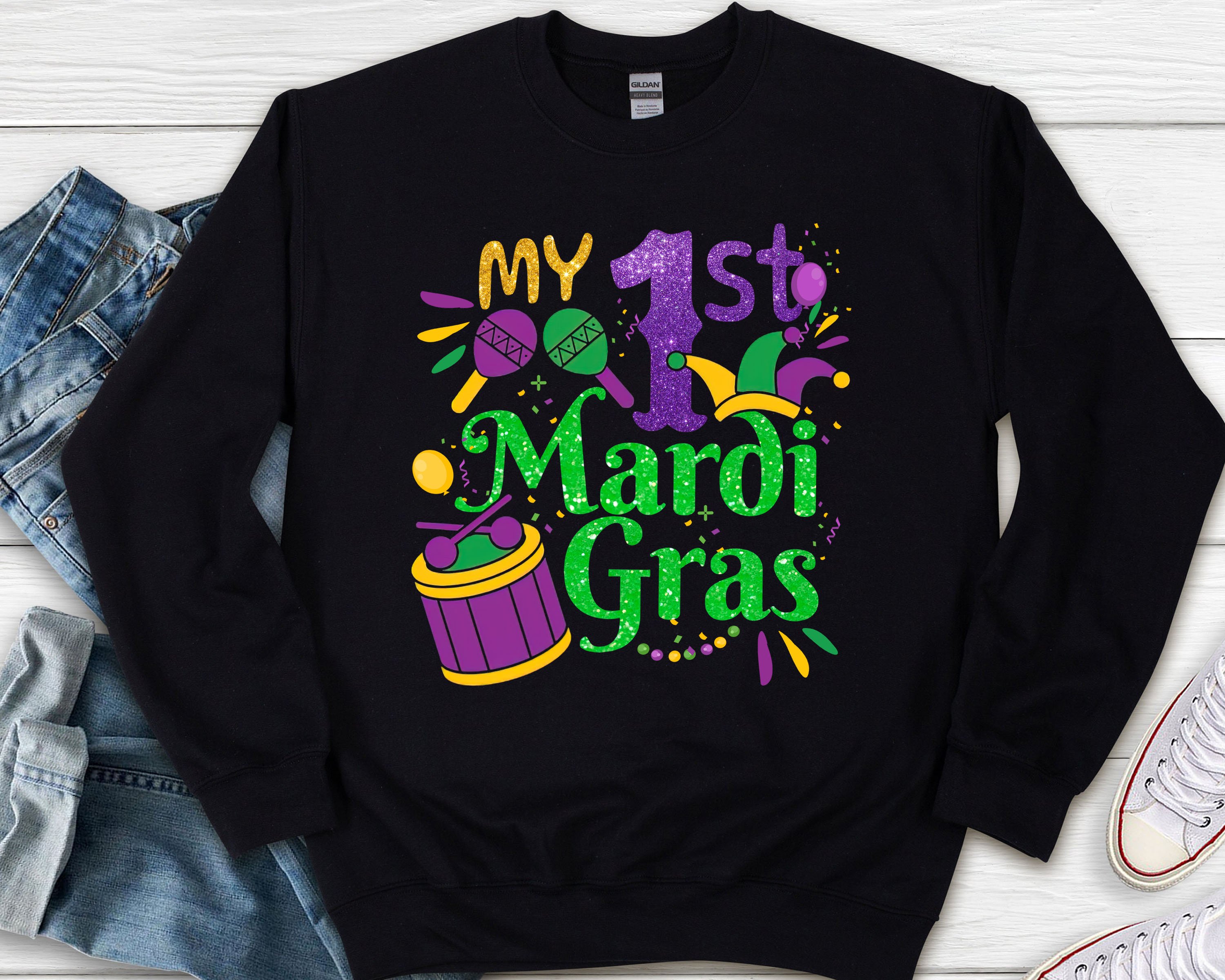 My First Mardi Gras 1st Mardi Gras Onesie Baby Funny Kids NL - Buy t ...