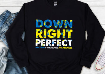 National Down Syndrome Awareness Down Right Perfect T21 NL