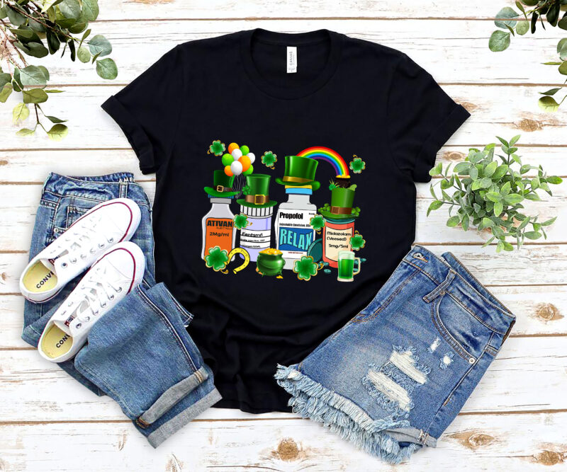 Nurse Crew Gift, Leprechaun St Patrick Day, Irish Shamrock Shirt, Nurse Patrick_s Day Care Er Ed Rn Respiratory Therapist Lucky PL