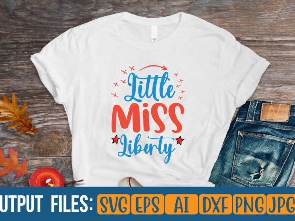 Little miss liberty t-shirt design