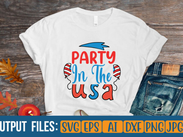 Party in the usa t-shirt design on sale