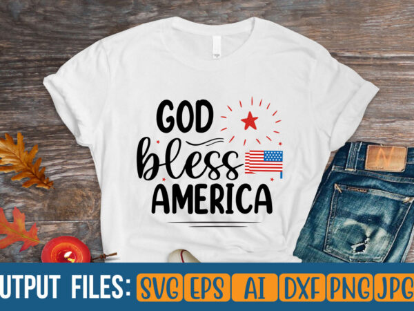 God bless america t-shirt design