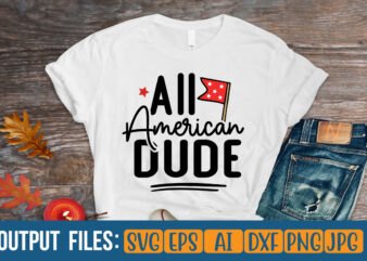 All American Dude Vector t-shirt design
