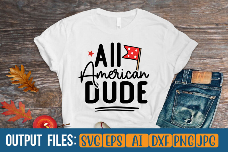 All American Dude Vector t-shirt design