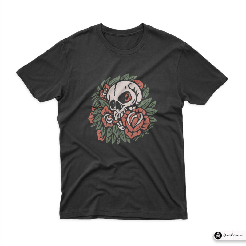 Skull Flower - Buy t-shirt designs