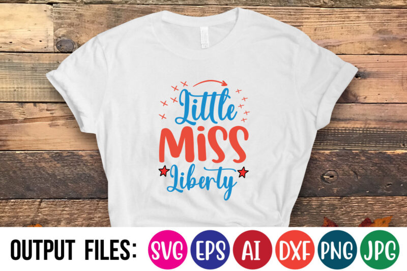 Little Miss Liberty t-shirt design