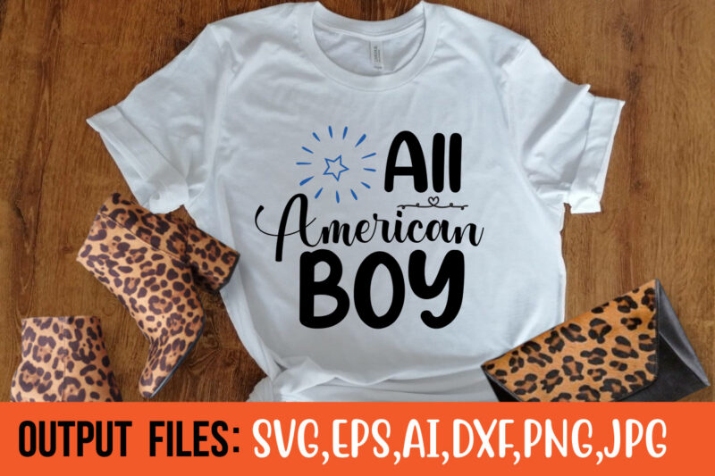 All American Boy t-shirt design