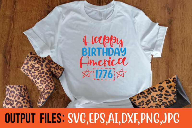 Happy Birthday America 1776 t-shirt design